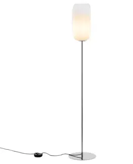 Stojacie lampy Artemide Artemide Gople stojaca lampa, biela/strieborná