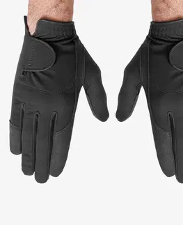 rukavice Pár pánskych golfových rukavíc do dažďa RW čierne