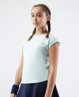 bedminton Dievčenské tričko TTS Soft na tenis zelené