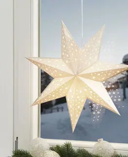 Vianočné svetelné hviezdy Markslöjd Hviezda Solvalla na zavesenie, 45 cm, zlatá
