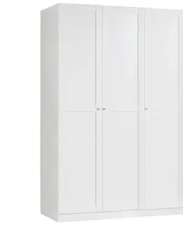Šatníkové skrine s otočnými dverami Skriňa Unit Vybavenie Komfort, Biela, Š. 136,7 Cm