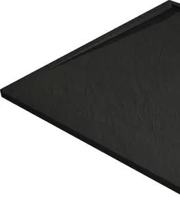 Vane MEXEN - Amon štvorcová sprchová vanička SMC 100 x 100, čierna 4F701010