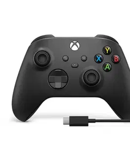 Gamepady Microsoft Xbox káblový ovládač, carbon black 1V8-00002