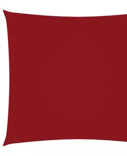 Stínící textilie Tieniaca plachta štvorcová 7 x 7 m oxfordská látka Dekorhome Červená