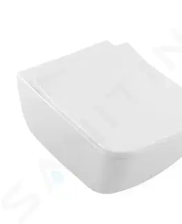 Záchody VILLEROY & BOCH - Venticello Závesné WC s doskou SoftClosing, DirectFlush, alpská biela 4611RS01