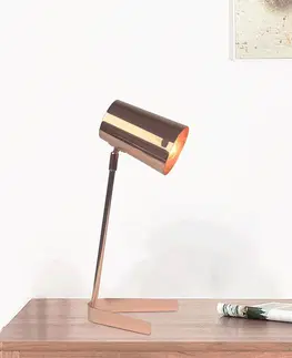 Lampy Stolná lampa, kov/rose gold, FABEL