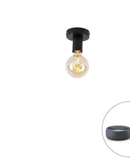 Stropne svietidla Inteligentné stropné svietidlo čierne vrátane WiFi G95 - Facile