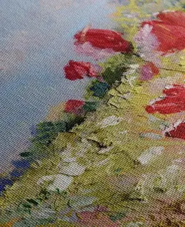 Obrazy kvetov Obraz maľované maky na lúke
