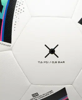 futbal Futbalová lopta Hybride Fifa Basic Club Ball veľkosť 4 biela