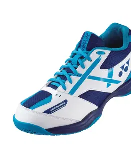 bedminton Detská obuv na bedminton Yonex PC 39 bielo-modrá