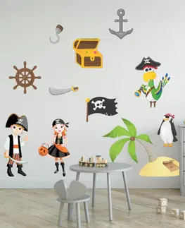Nálepky na stenu Nálepky na stenu - Piráti