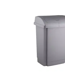 Odpadkové koše MAKRO - Kôš na odpadky SWING 15L šedý