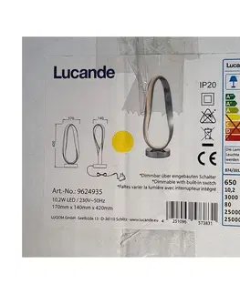 Lampy Lucande Lucande - LED Stmievateľná stolná lampa XALIA LED/10,2W/230V 