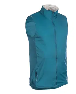 bežecké bundy a vesty Pánska vetruvzdorná vesta na trailový beh modrá