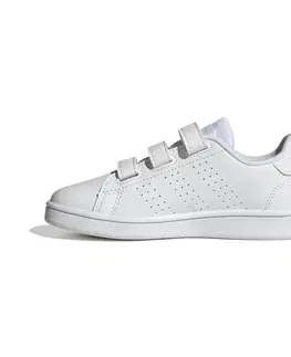 detské tenisky Detské tenisky Adidas Advantage na suchý zips od 28 do 34 biele
