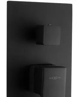 Vane MEXEN - Uno podomietková batéria vaňa-sprcha DR02, čierna 71435-70