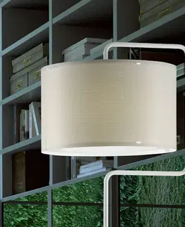 Stojacie lampy Artempo Italia Krémová stojacia lampa Morfeo krémový plast