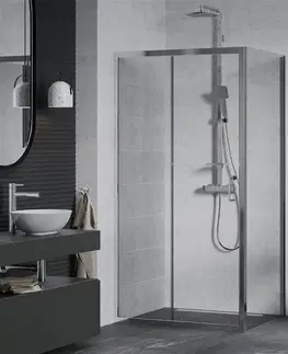 Sprchovacie kúty MEXEN/S - Apia sprchovací kút obdĺžnik 95x100, transparent, chróm 840-095-100-01-00