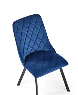 Jedálenské stoličky HALMAR K450 jedálenská stolička granátová / čierna