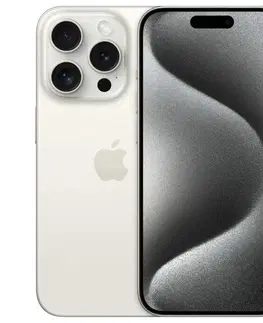 Mobilné telefóny Apple iPhone 15 Pro 256GB, titánová biela