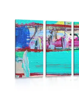 Abstraktné obrazy 5-dielny obraz abstraktná maľba