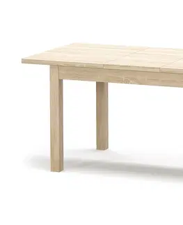 Jedálenské stoly NABBI Bofin 120/160 rozkladací jedálenský stôl dub sonoma