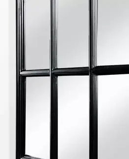 Zrkadlá LuxD Dizajnové nástenné zrkadlo Window II  čierne  x  28570