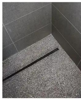 Sprchovacie kúty REA - Lineárne odtok Neo Slim pre 700 čierna REA-G8901
