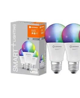 LED osvetlenie Ledvance SADA 3x LED RGBW Stmievateľná žiarovka SMART+ E27/9W/230V 2700K-6500K - Ledvance 