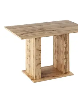 Jedálenské stoly Jedálenský stôl, dub wotan, 119x79 cm, BISTRO