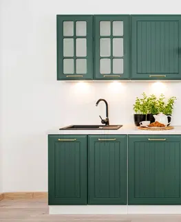Kuchynské skrinky BERTA bočný panel 360x304, 360x320, zelená