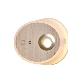 Nástenné svietidlá Carpyen LED svetlo Zoom, bodové svetlá, USB brestové drevo