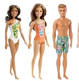 Hračky bábiky MATTEL - Barbie Barbie V Plavkách Asst
