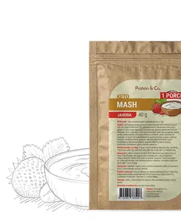 Ketodiéta Protein & Co. Keto mash - proteínová diétna kaša 1 porcia – 40 g Zvoľ príchuť: Jahoda
