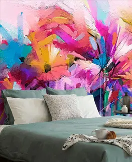 Abstraktné tapety Tapeta abstraktné farebné kvety