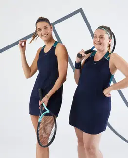 stolný tenis Tenisové šaty Dry Soft modro-tyrkysové