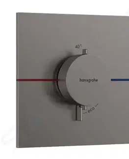 Kúpeľňové batérie HANSGROHE - ShowerSelect Comfort Termostatická batéria pod omietku, kefovaný čierny chróm 15574340