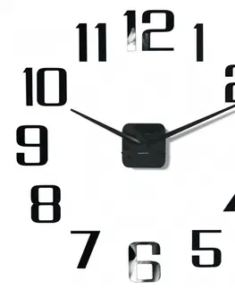 Hodiny 3D Nalepovacie hodiny DIY ADMIRABLE XL Sweep z540, čierne 100-130cm