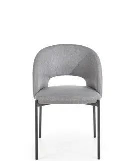 Jedálenské stoličky HALMAR K373 jedálenská stolička sivá / čierna