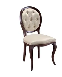 Jedálenské stoličky TARANKO Krzeslo S1 rustikálna jedálenská stolička hnedá / béžová (B3 5058)
