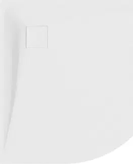 Vane MEXEN - Bert štvrťkruhová sprchová vanička SMC 80 x 80 cm, biela 4KR108080