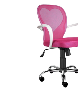 Pracovné stoličky Detská kancelárska stolička DAISY Signal Ružová