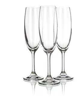 Poháre Banquet Crystal Leona flauta poháre na šampanské 210ml, 6ks