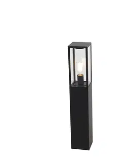 Vonkajsie osvetlenie Priemyselná vonkajšia lampa čierna 80 cm IP44 - Charlois