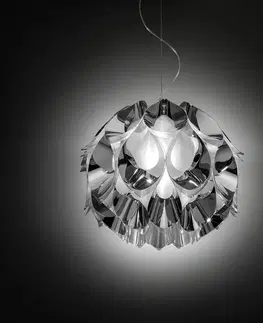 Závesné svietidlá Slamp Slamp Flora – dizajnérska lampa, strieborná, 50 cm