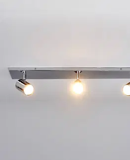 Bodové svetlá Lindby 3-plameňové kúpeľňové stropné svietidlo Dejan