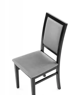 Jedálenské stoličky a kreslá Jedálenská stolička SYLWEK 1 Halmar Tmavý orech / krémová (CAYENNE 1112)