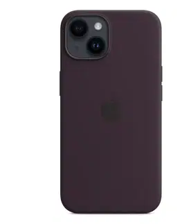 Puzdrá na mobilné telefóny Silikónový zadný kryt pre Apple iPhone 14 s MagSafe, bazovo fialová MPT03ZMA