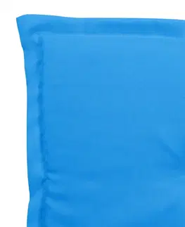 Záhradné sedáky Vodeodolné podušky na záhradné stoličky 4 ks Dekorhome Modrá