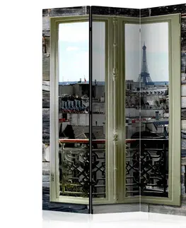 Paravány Paraván Parisian View Dekorhome 135x172 cm (3-dielny)